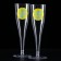 A set of plastic glasses for champagne "Bright DR", mix, 150 ml