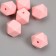 Busina silicone "polyhedron" light pink d = 1.4 cm