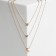 Pendant "minimal" crescent, color gold, l = 45 cm