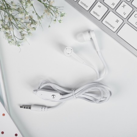 Headphones in the bank, "unicorn", vacuum, white-2