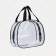 Lightning cosmetic bag, transparent/black color