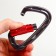 Carabiner with a bayonet cloth, 10x6 cm, 22 KN, mix