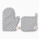 Set of kitchen. Ethel "Stars": mittens 20x28 cm, severity 19x19 cm, 80% HL, 20% PE