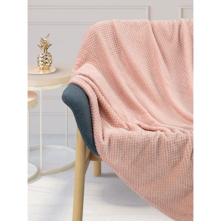 Blush blanket, size 180x200 cm, pink color-1