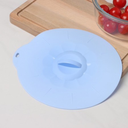 The storage cover of the share "Simlin", silicone, d = 21 cm, blue color-3