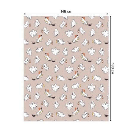 The tablecloth "Ghostologists", rectangular, Saten, size 145x180 cm-1
