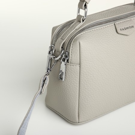 Women's bag with lightning, textura, average size, color gray-5