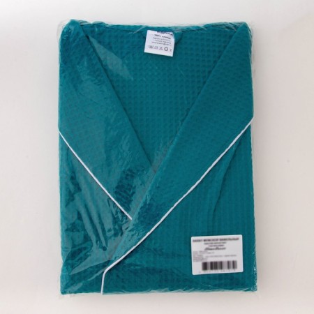 Male dressing gown, shalka+kant, size 50, emerald color, waffle-4