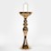 Summary Metal for 1 candle "Richard" Color Gold 12.5 x 12.5 x 37.5 cm