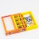 Box for 8 sweets + chocolate, with a window, "love is...", orange, 17.7 x 17.85 x 3.85 cm