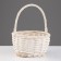 Wicker basket, 19x10/24 cm, white, willow