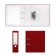A4, 80 mm, Erichkrause "Business" folder, with arched mechanism, burgundy