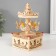 Souvenir musical mechanical tree "Carousel - Bear on Swan" 10x10x19 cm
