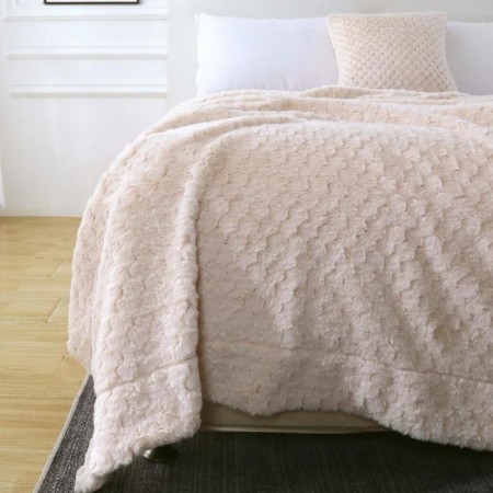 Aville cover, size 160x220 cm, cream color-8