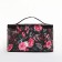 Cosmetic bag with lightning, black color