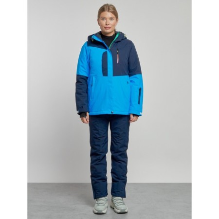 Ski costume female winter, size 46, blue color