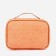 Cosmetic bag with a zipper, with a lining, peach color