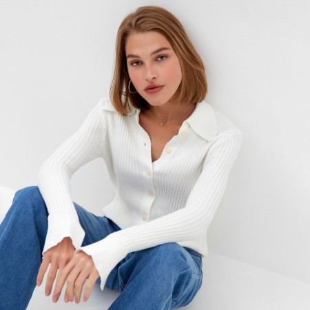 Jumper Women's Minaku: Knitwear Collection Color White, size 42-44-2