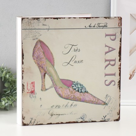 Photo album magnetic 20 sheets "Parisians' shoes" 33x35x4 cm-1