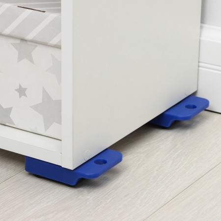 Set for moving furniture: jack, platforms on wheels, color mix-10