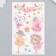 Tattoo on the body color "Ballerins with animals" sequins 12x7.5 cm