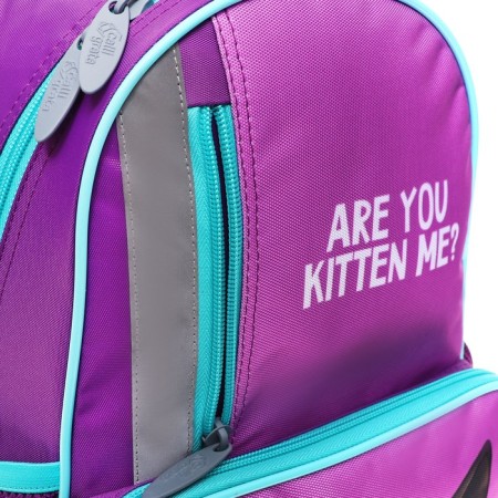 School backpack, 37 x 26 x 13 cm, ergonomic back, calligrata orth "Cat Black"-12