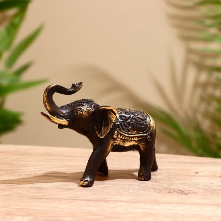 Bronze souvenir "Royal Elephant" 15.5x7x12 cm-1