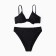 Separate female swimsuit, color geometry on black, size 44 (s)