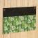 Horizontal suspension organizer on gross 3 compartments, print green leaves, 30x50 cm,