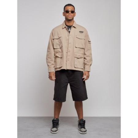 Jeaning jacket men's, size 54, beige color