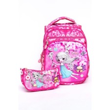 Baby backpack on lightning, pink color