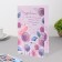 Postcard "Congratulations!" Glitter, congruen, bird, lilac background, 25.1x19.4 cm