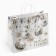 Gift package "New Year's balls", white craft, 32 x 28 x 15 cm, New Year