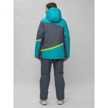 Ski suit female, size 58, green color-22