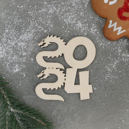 Wooden stand for hot shares "2024", 9 × 8 cm-4
