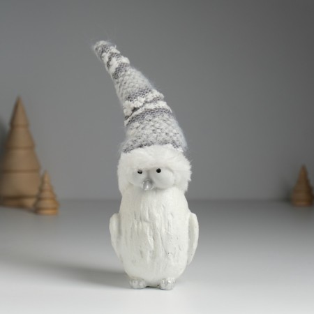 Souvenir Polystone "Bird Bullaza in a gray cap" 6.5x8x23 cm-1