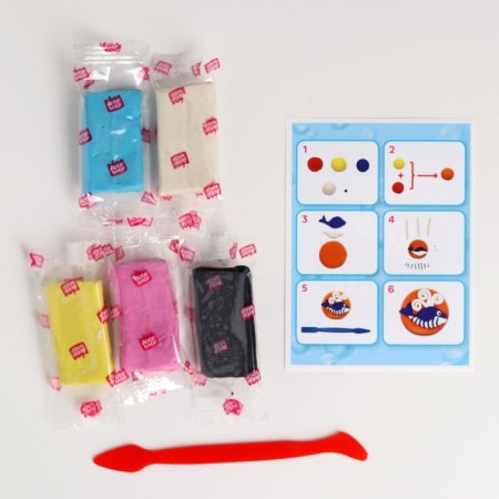 Soap plasticine with your own hands "Striped Kit", 5 cv. 15 g-1