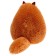 Soft toy "Pushstik cat", red, 30 cm