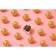 Foil for sweets 10*10cm 100pcs, gold textured