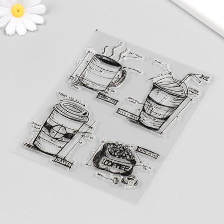 Stamp for creativity Silicon "Kofeman" 16x13 cm-1