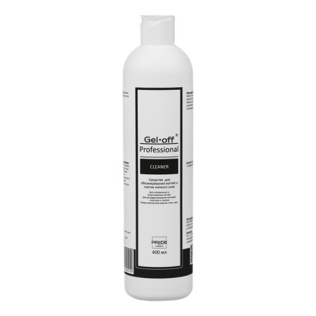 Remedy for degreasing nails and removing the sticky layer Gel*Off Cleaner Professional, 400 ml-3