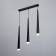 Bayerlux suspension Bayerlux “Titan” 3xLED 9W 4000K Black 50x5.3x53-203cm