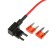 Extension cord, mini 10a, wire 15 cm