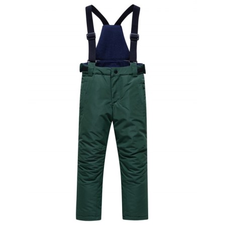 Ski pants for a boy, height 110 cm, dark green color