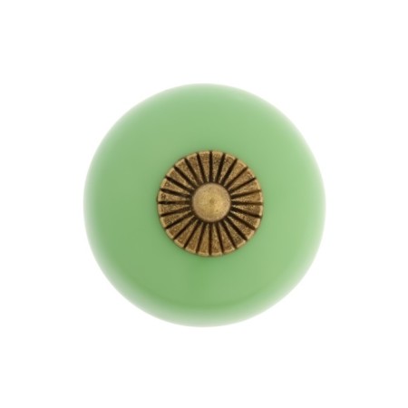 Pen button Dome Ceramics 003, ceramic, green-2