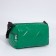 Bag Cross-Bodi with a zipper, green color