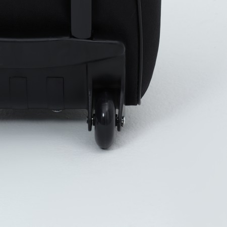 Road bag on wheels, external pocket, black color-3