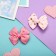 Hair clip "bow" peas, 4 cm, mix