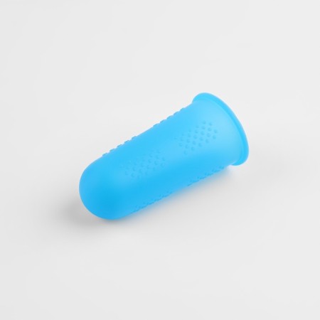 Caps for protecting the fingers when ironing with an iron, silicone, “m”, 1.8 × 4.4 cm, 3 pcs, the color is blue-1