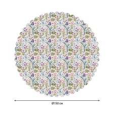 The tablecloth “The field of irises”, round, Saten, d = 150 cm